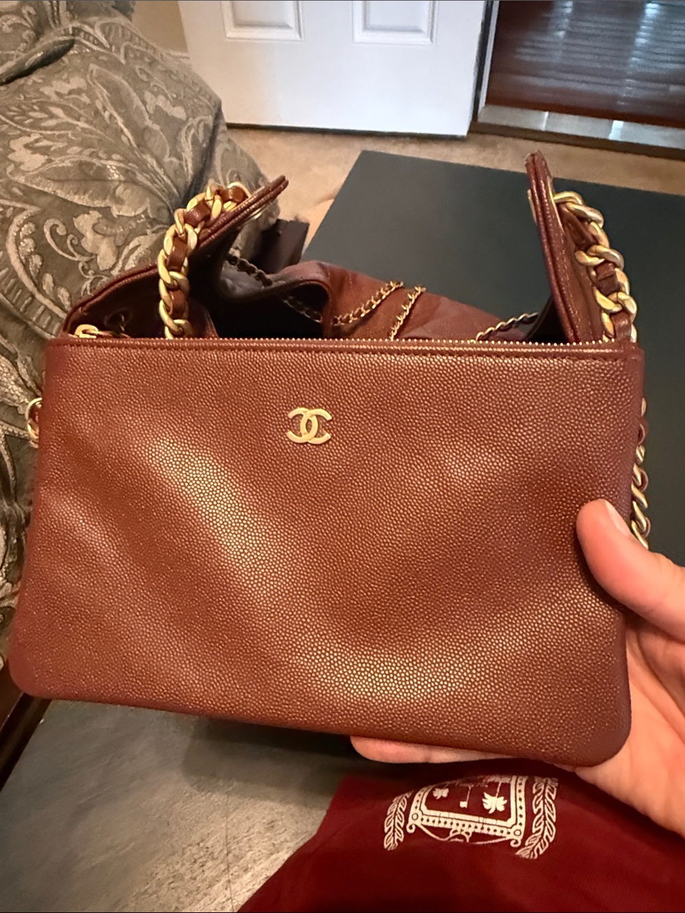 Chanel 25 Medium Bag - Brown - Picture 9 of 16